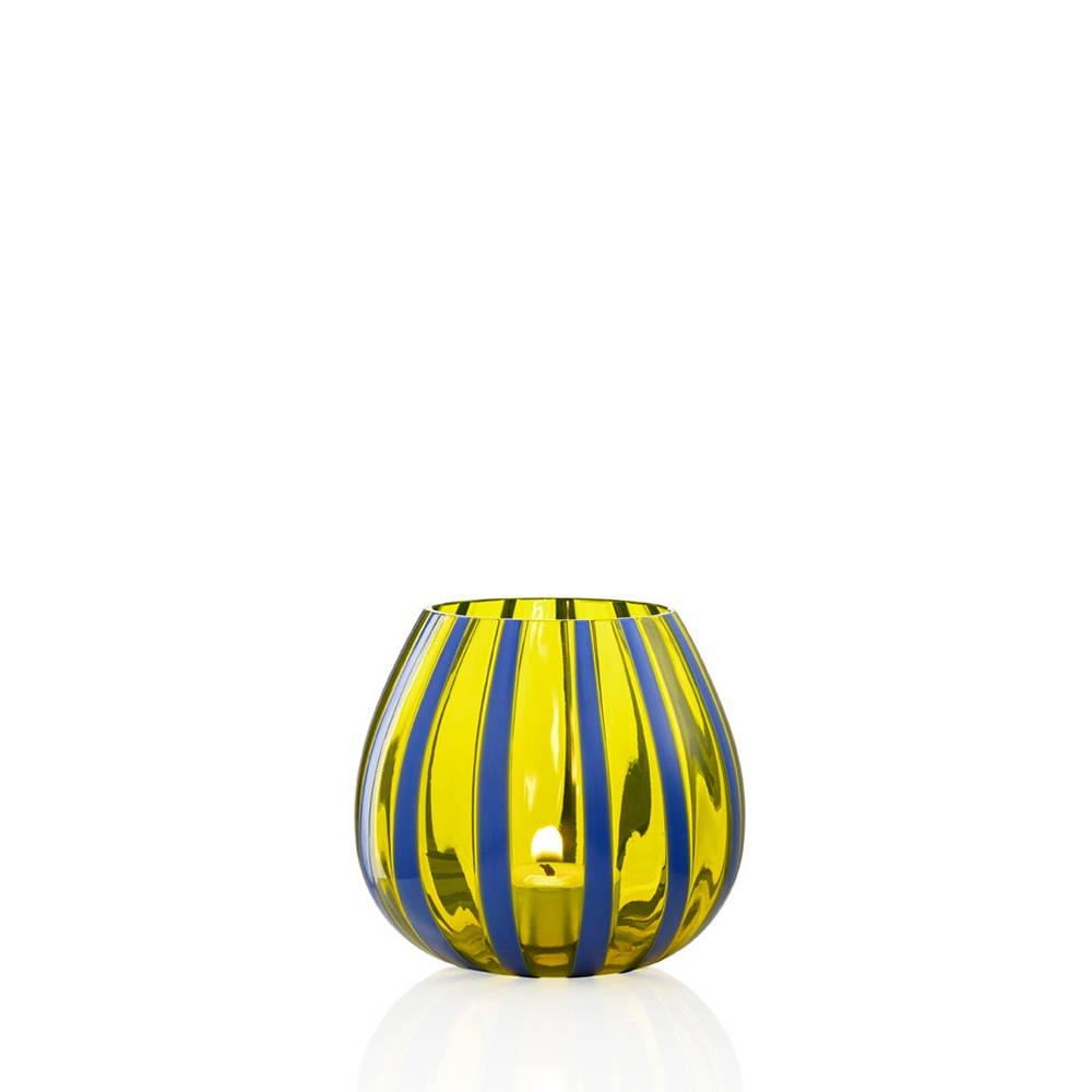 Masonmoretti Candle Holder String Blue Yellow