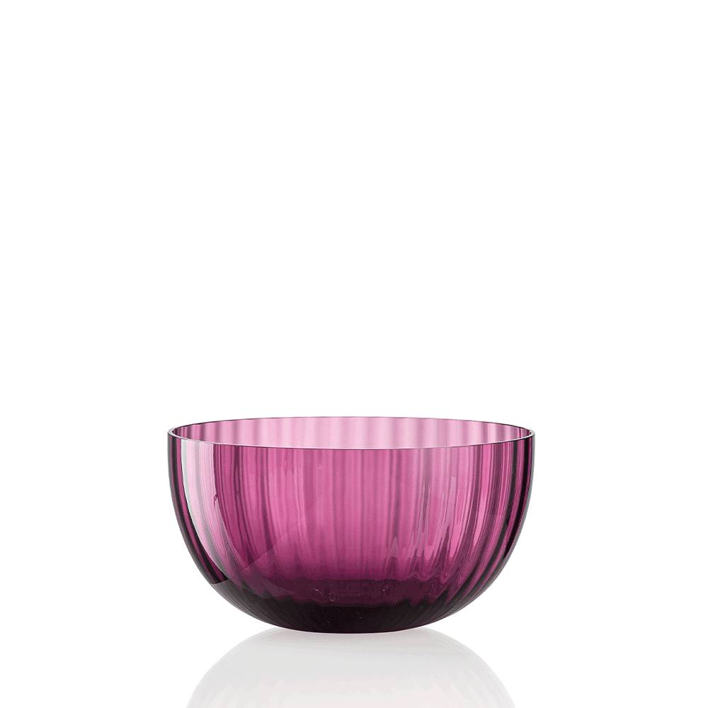 Masonmoretti Idra Bowl Striped Ruby