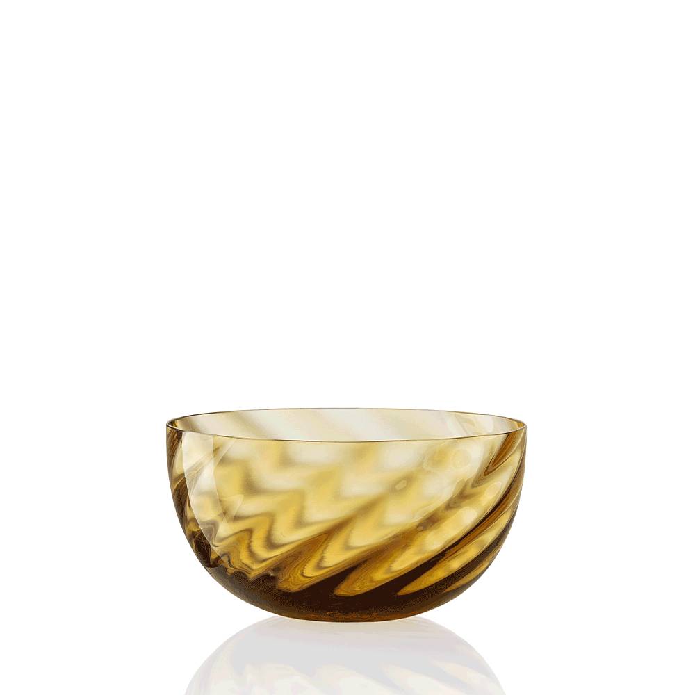 Masonmoretti Idra Bowl Twisted Optic Amber