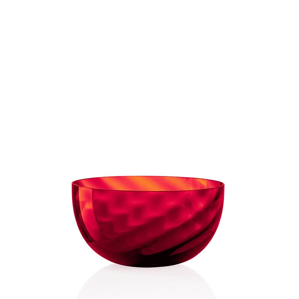 Masonmoretti Idra Bowl Twisted Optic Red