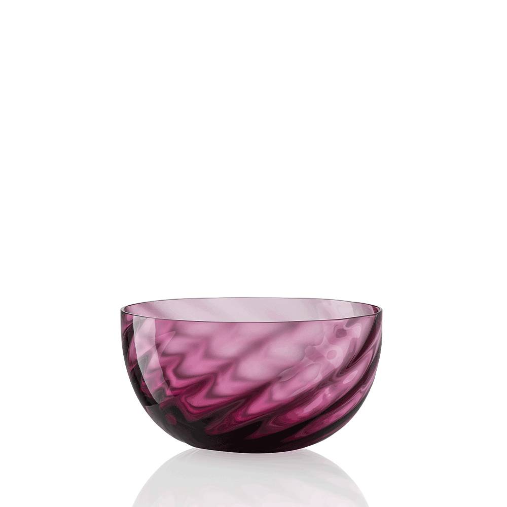 Masonmoretti Idra Bowl Twisted Optic Ruby