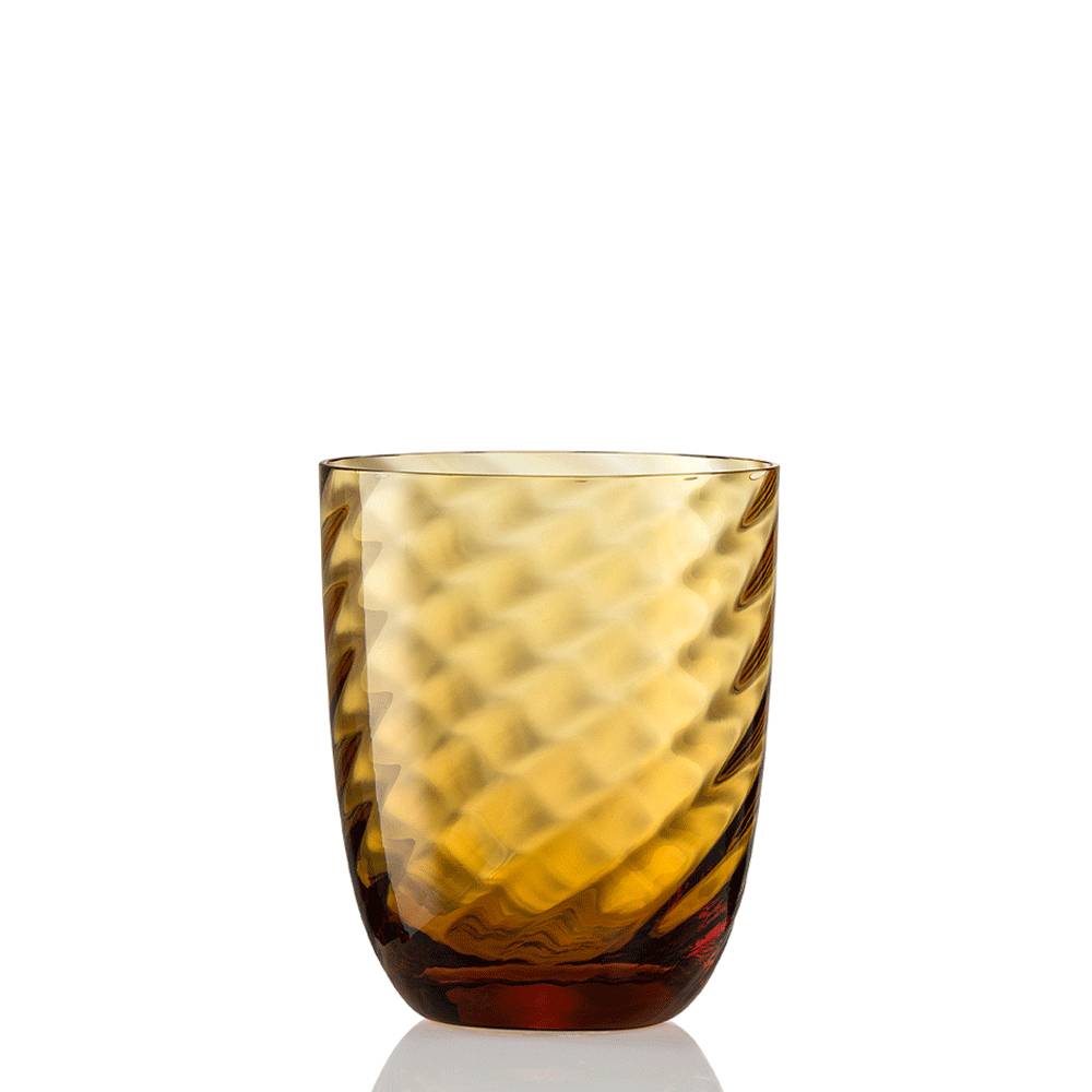Masonmoretti Idra Glass Amber Optic Twisted
