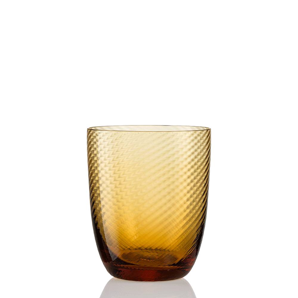 Masonmoretti Idra Glass Amber Twisted