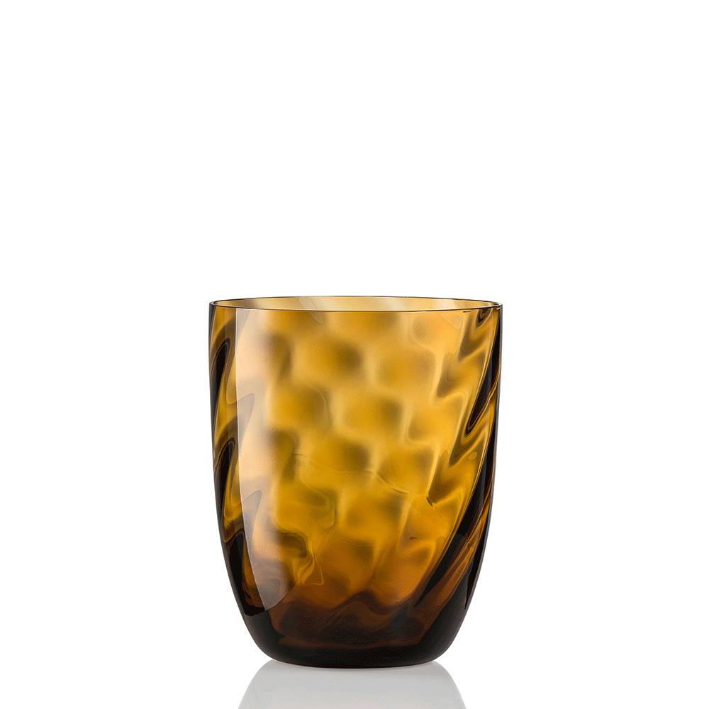 Masonmoretti Idra Glass Bull Brown Optic Twisted