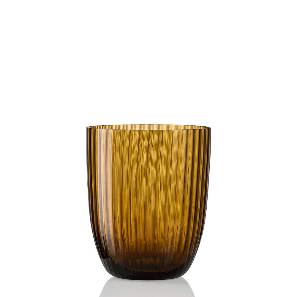Masonmoretti Idra Glass Bull Brown Striped
