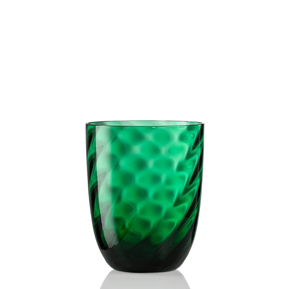 Masonmoretti Idra Glass Laurel Green Optic Twisted