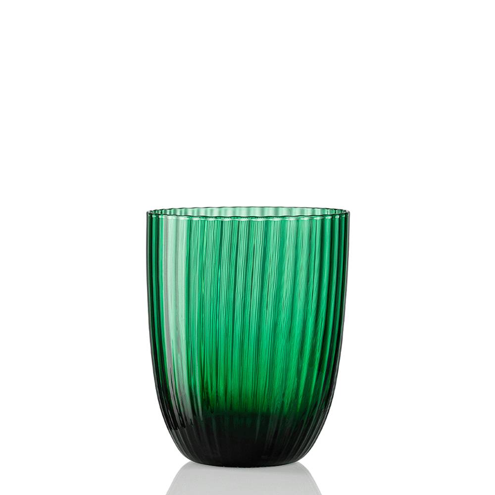 Masonmoretti Idra Glass Laurel Green Striped