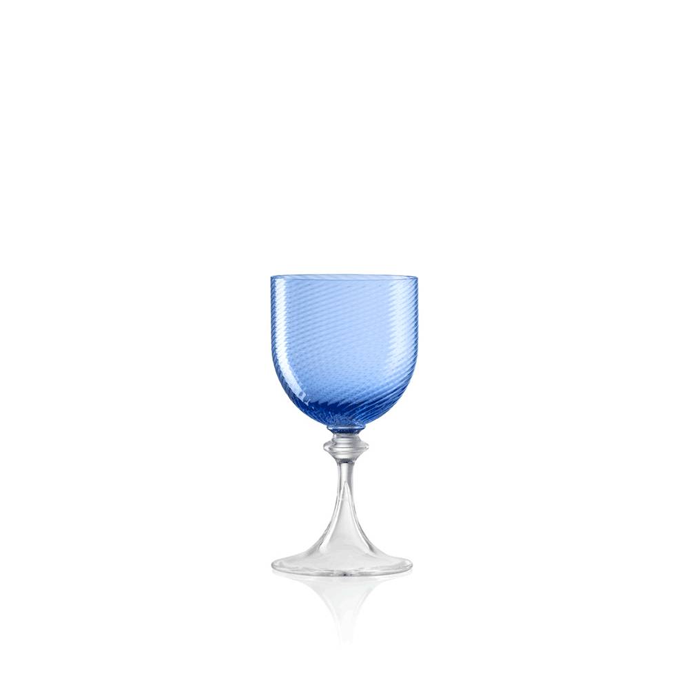 Masonmoretti Liquor Glass 3/62 Twisted Blue