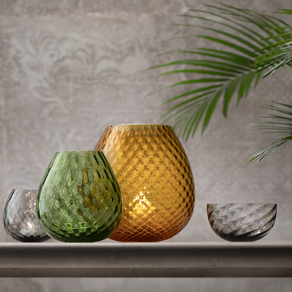 Masonmoretti Macramè XXL Violet Candle Holder