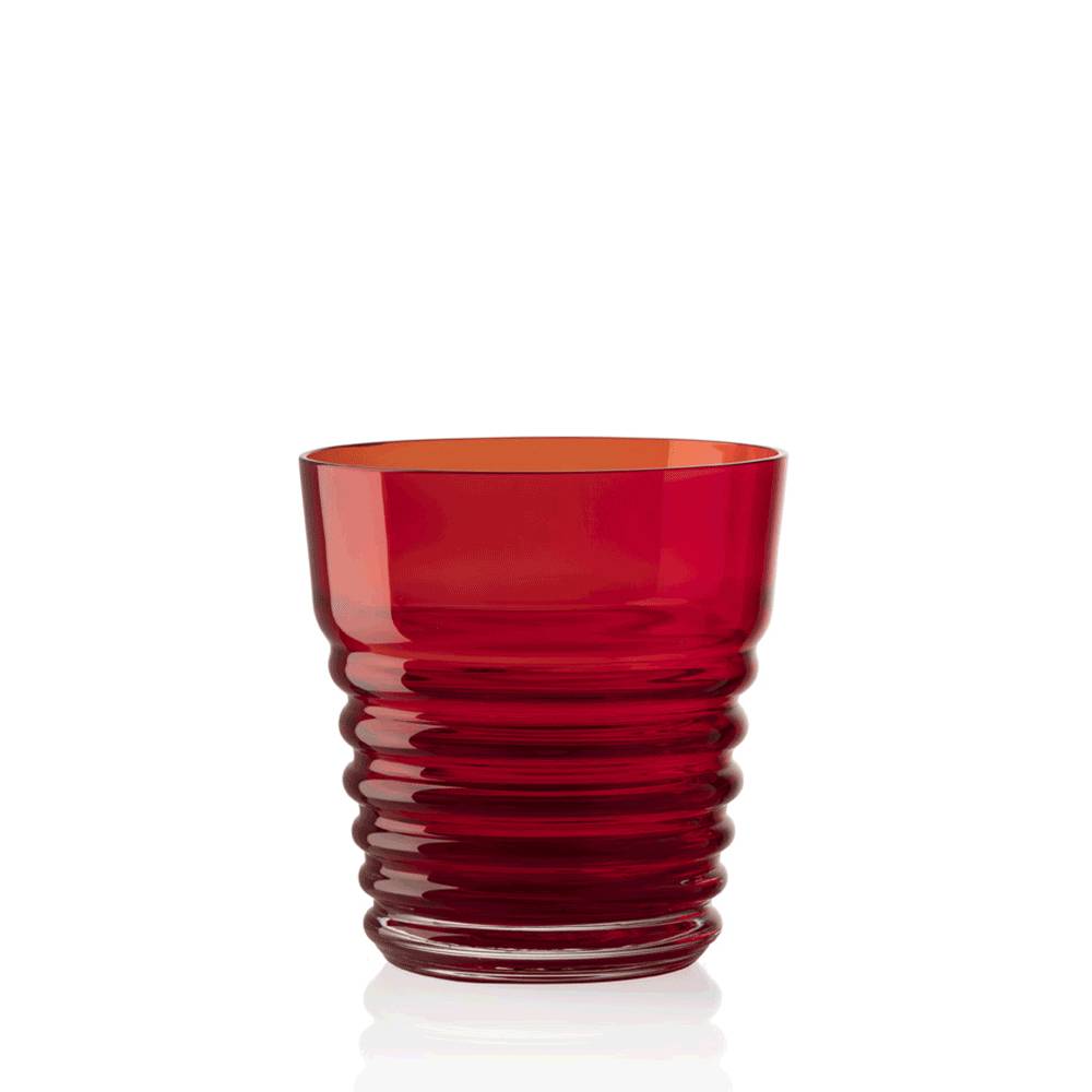 Masonmoretti Met Whisky Glass Red