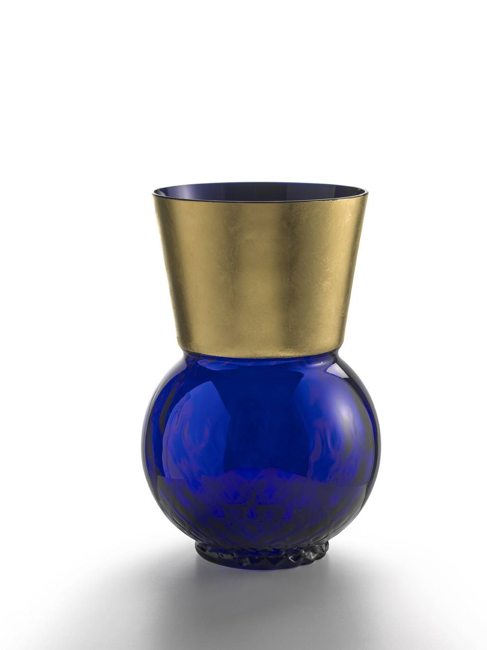 Masonmoretti Vase Medium Basilio Blue Oro