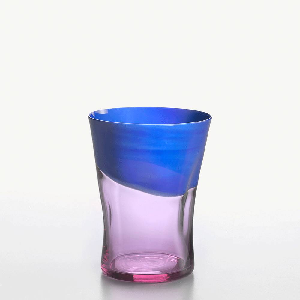 Masonmoretti Water Glass Dandy Blue-Peach