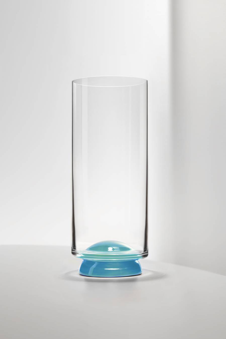 Masonmoretti Water Glass Flute Dot Light Blue