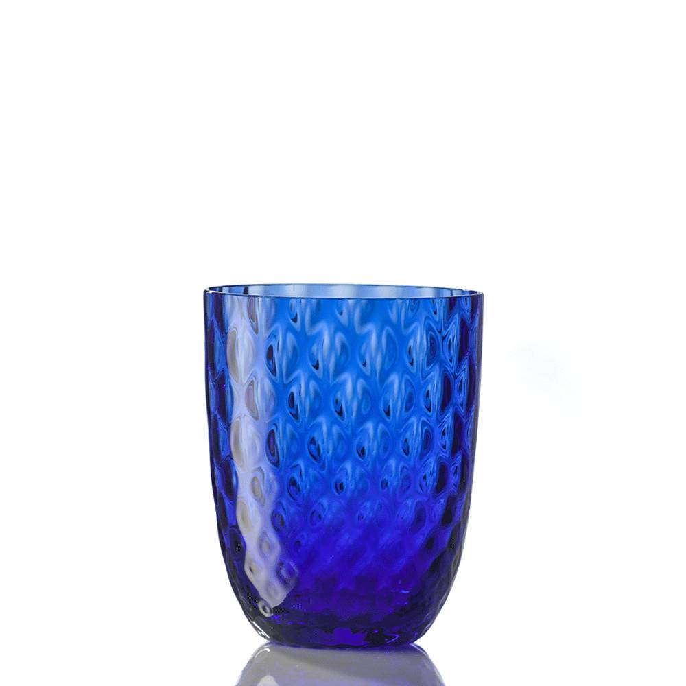 Masonmoretti Water Glass Idra Balloton Blue