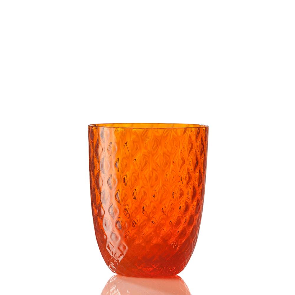 Masonmoretti Water Glass Idra Balloton Orange