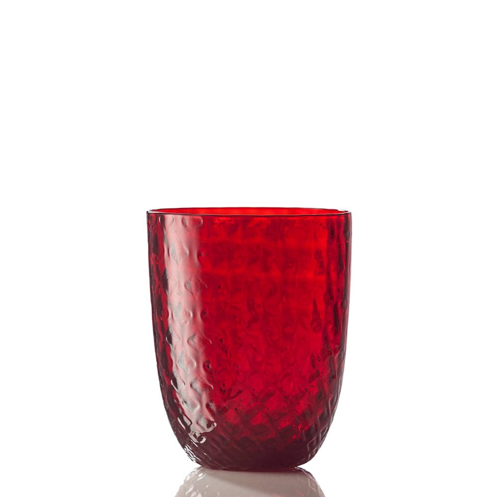 Masonmoretti Water Glass Idra Balloton Red