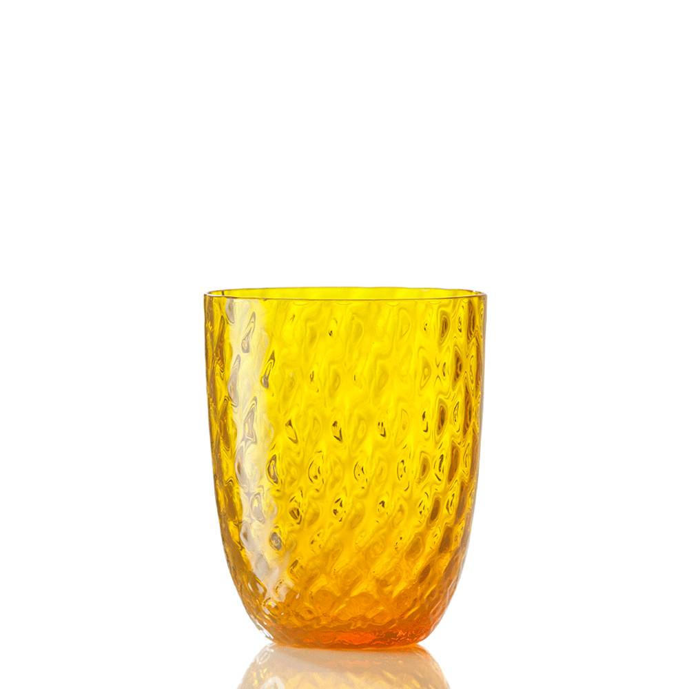 Masonmoretti Water Glass Idra Balloton Yellow
