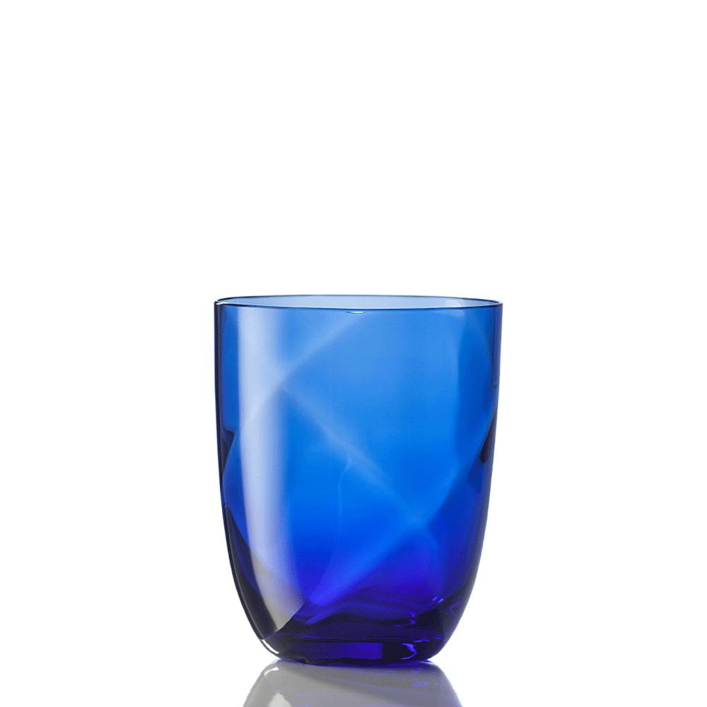 Masonmoretti Water Glass Idra Lente Blue