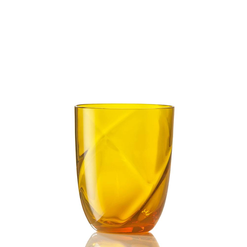 Masonmoretti Water Glass Idra Lente Yellow