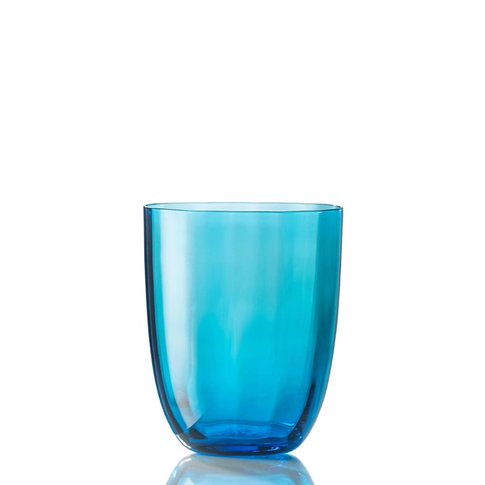 Masonmoretti Water Glass Idra Optic Aquamarine
