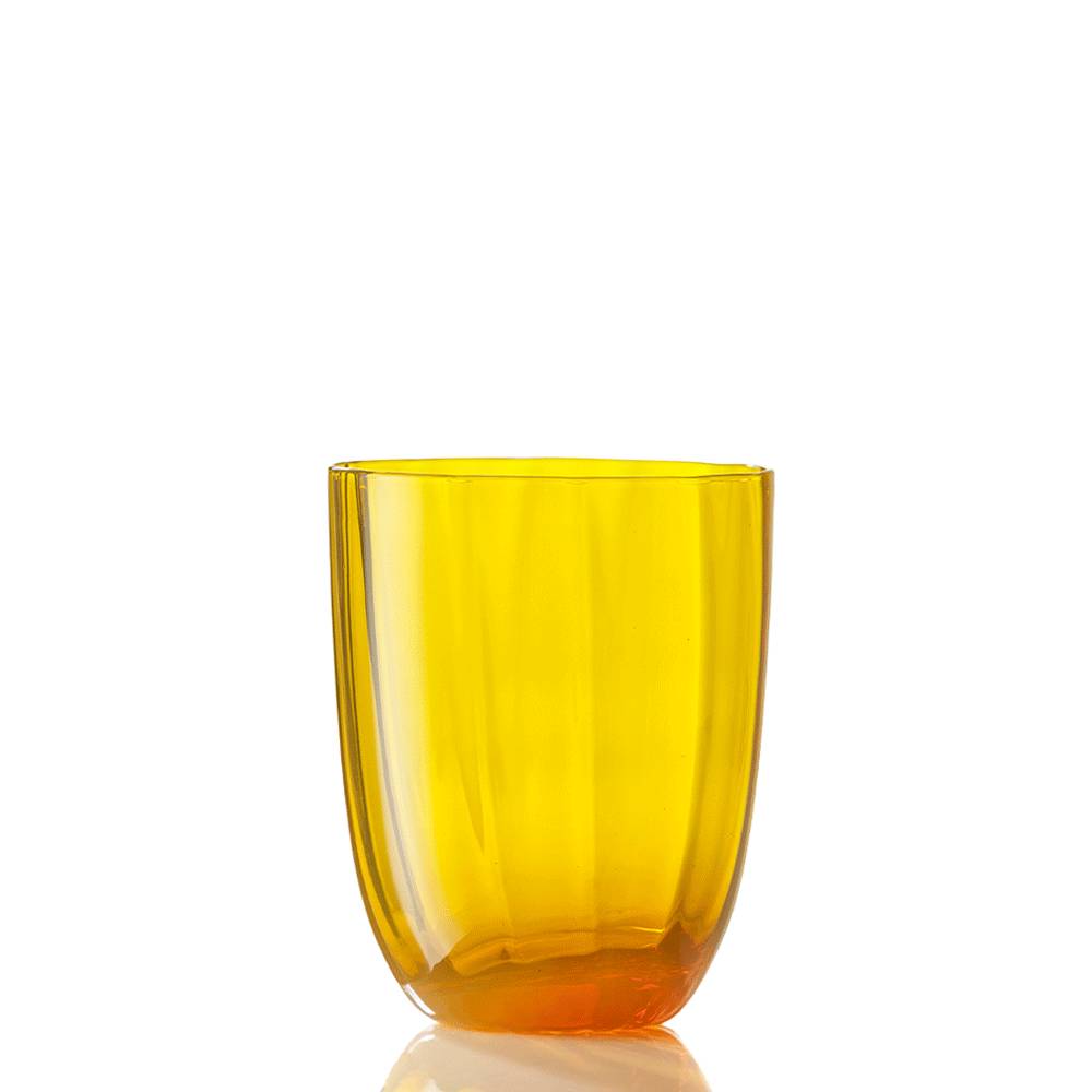 Masonmoretti Water Glass Idra Optic Yellow
