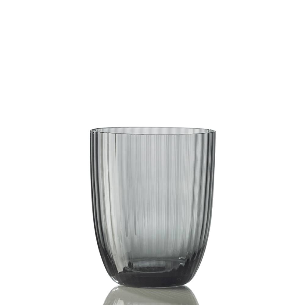 Masonmoretti Water Glass Idra Striped Grey