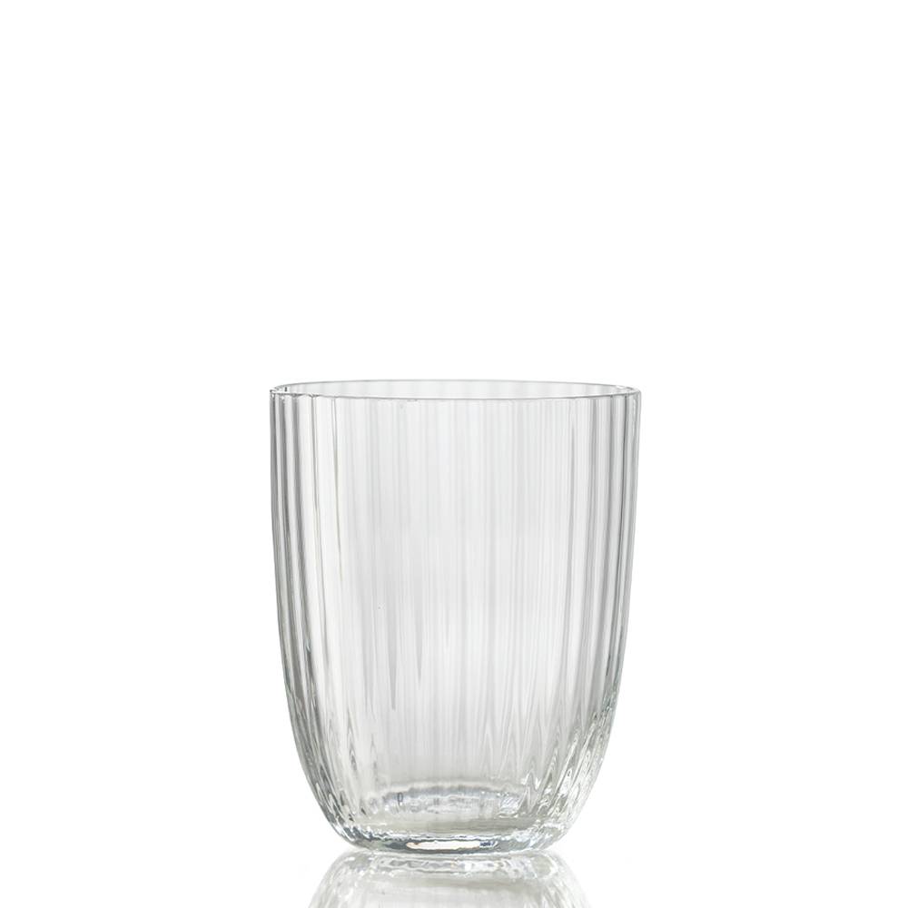 Masonmoretti Water Glass Idra Striped Trasparente