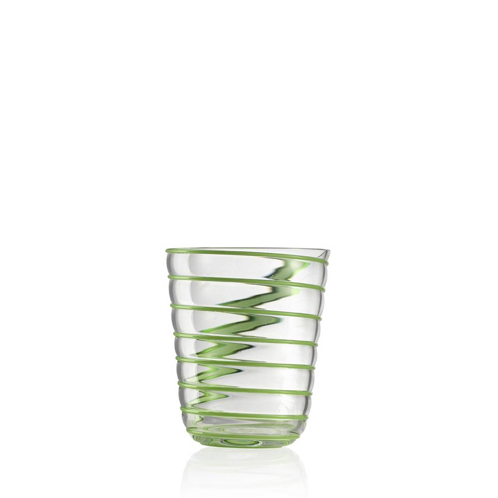 Masonmoretti Water Glass Twist Green