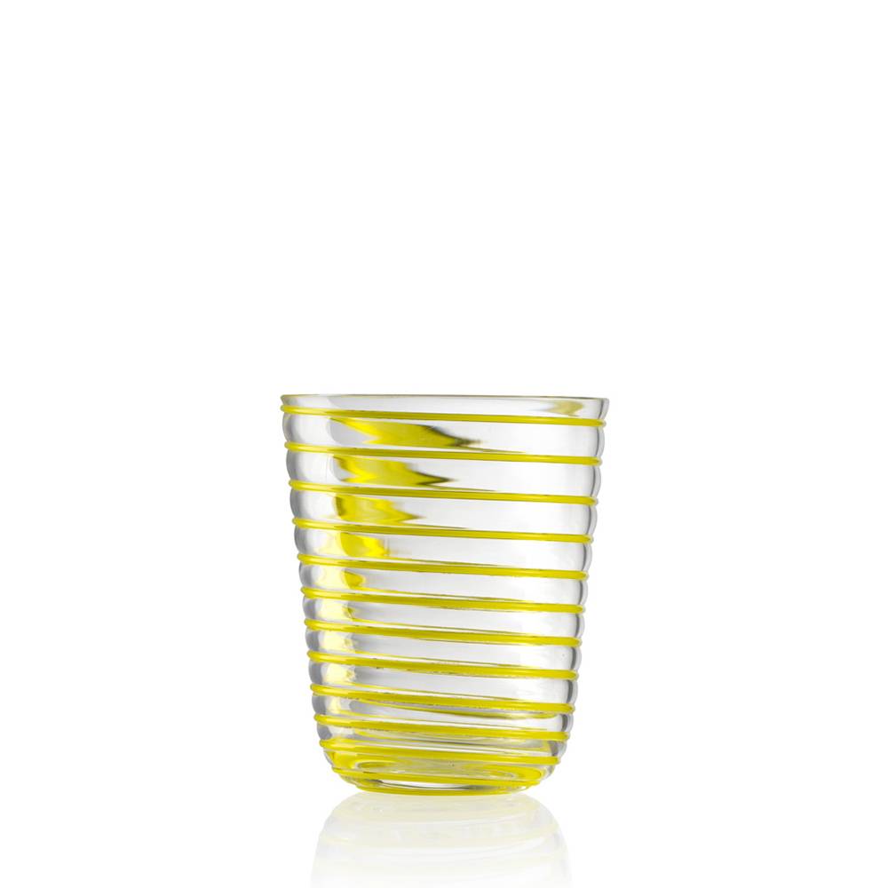 Masonmoretti Water Glass Twist Yellow