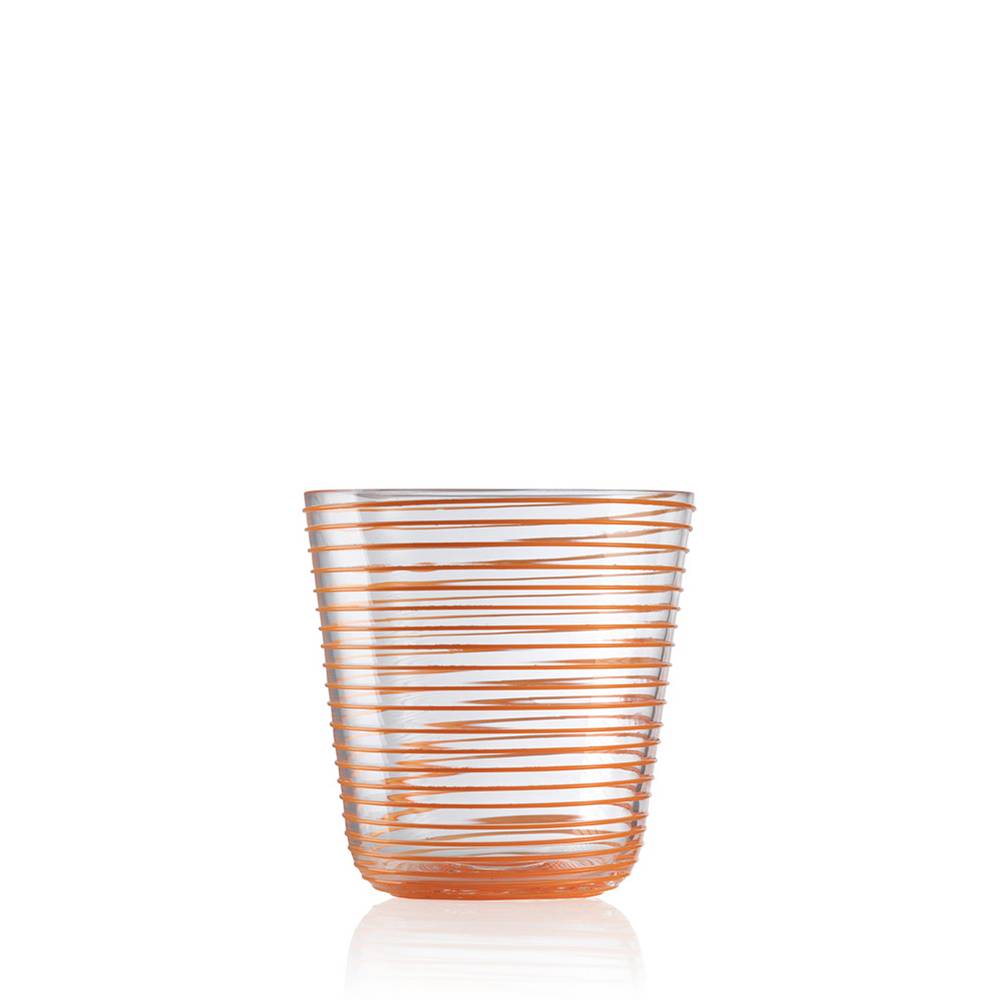 Masonmoretti Wine Glass Twist Orange