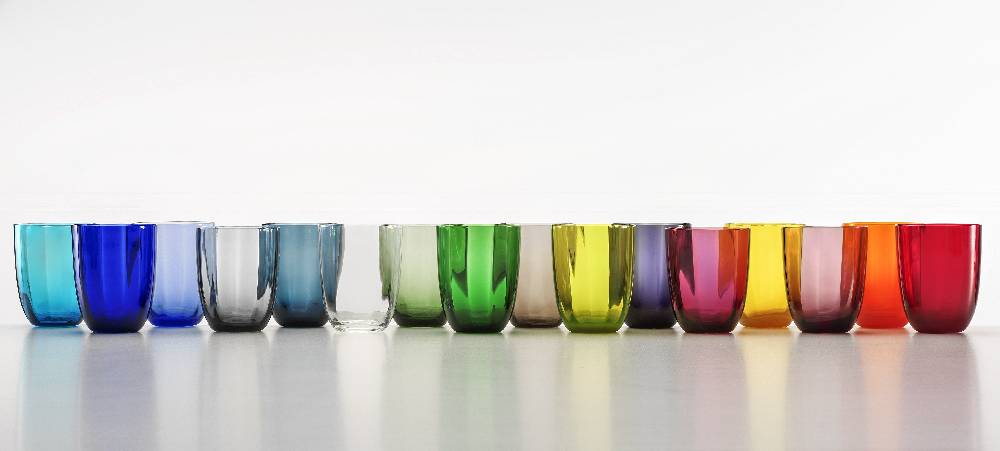 Masonmoretti Set of 16 Idra Tumblers, Optic Collection