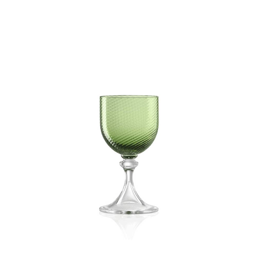 Masonmoretti Sherry Glass 3/62 Twisted Soraya Green