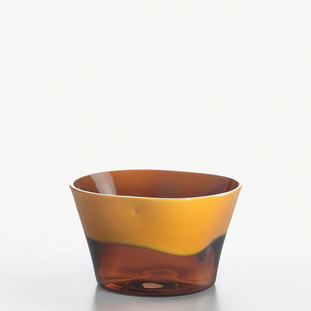 Masonmoretti Small Bowl Dandy Sunflower Yellow Brown