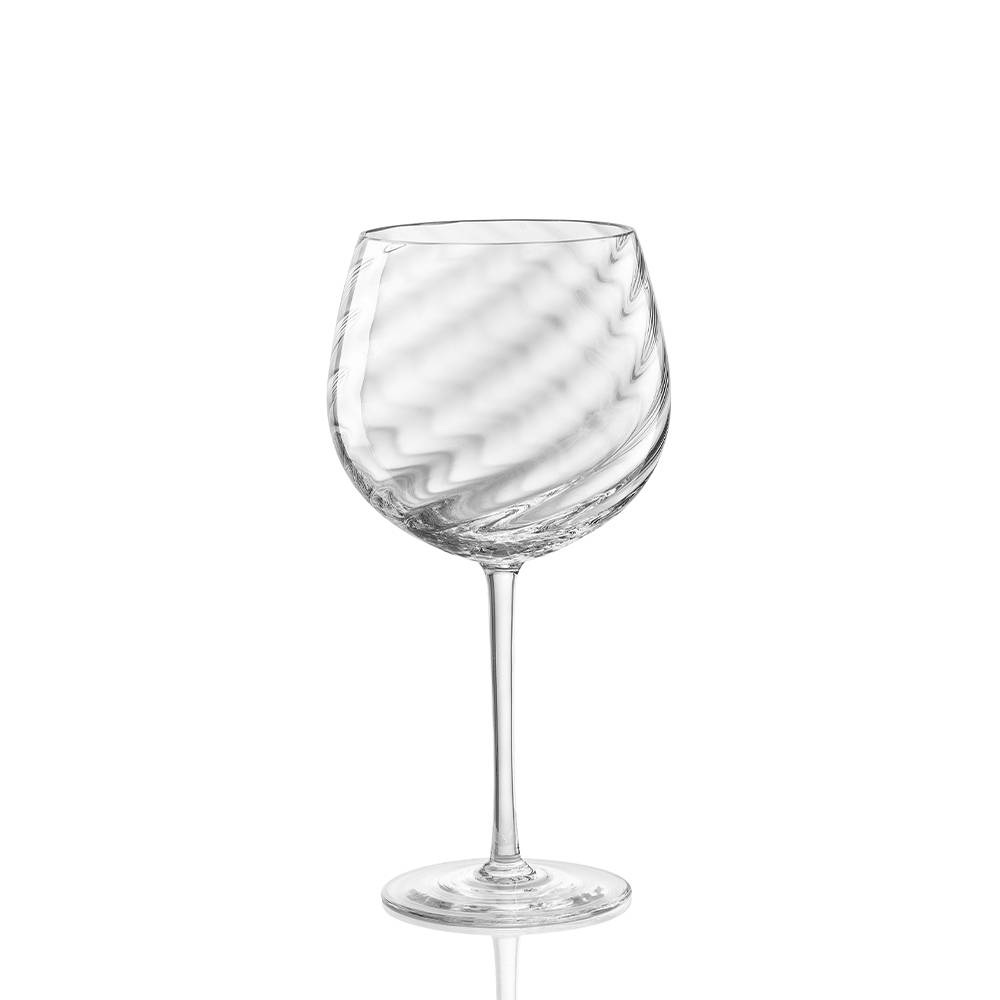 Masonmoretti Tolomeo Red Wine Glass Optical Twisted