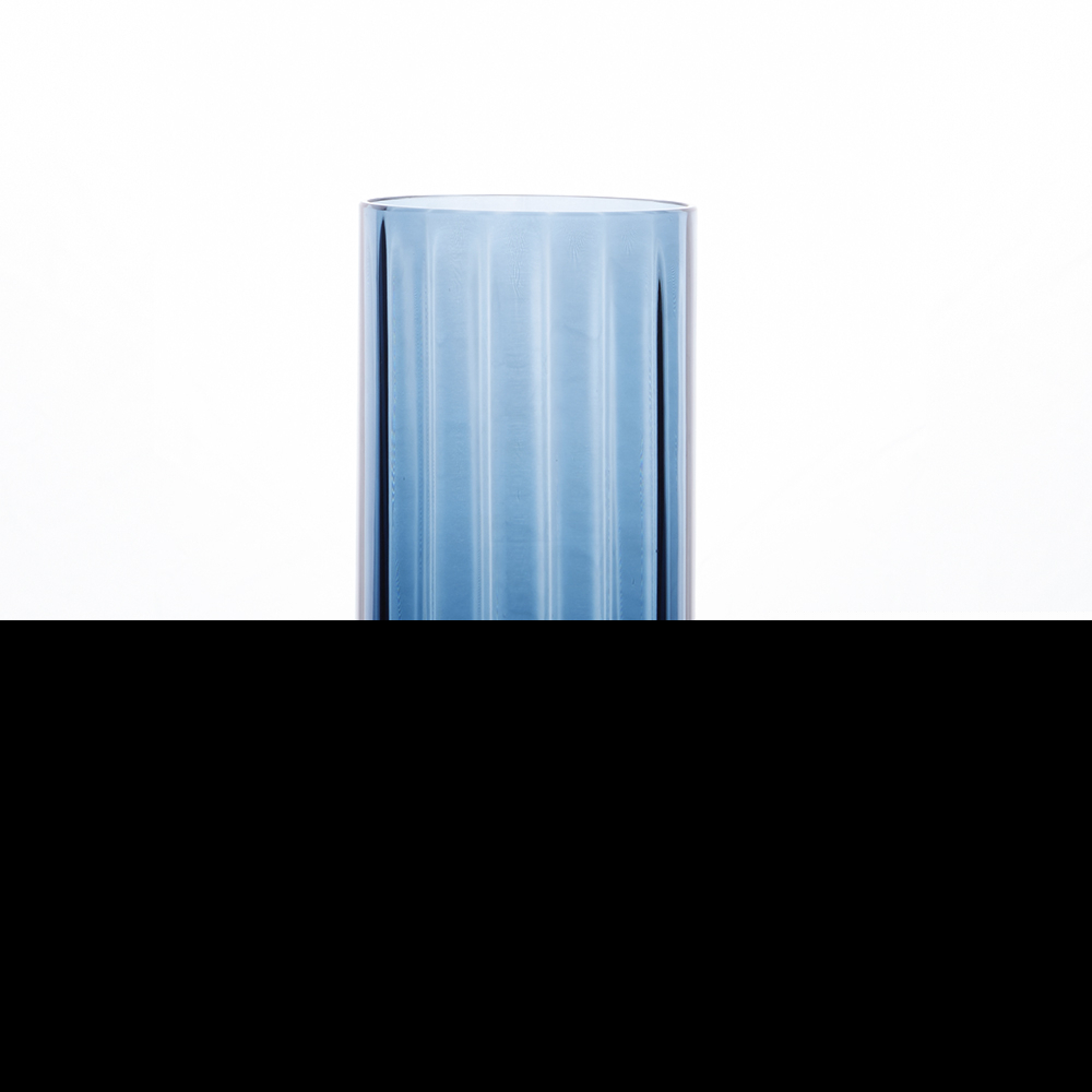 Masonmoretti Vase Tall Blow Bowl Optic Air Force Blue