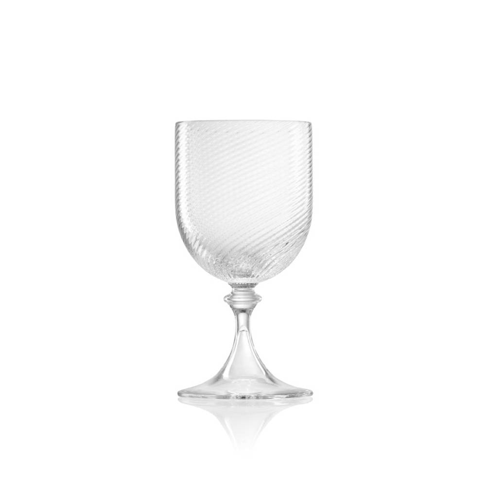 Masonmoretti White Wine Glass 3/62 Twisted Transparent