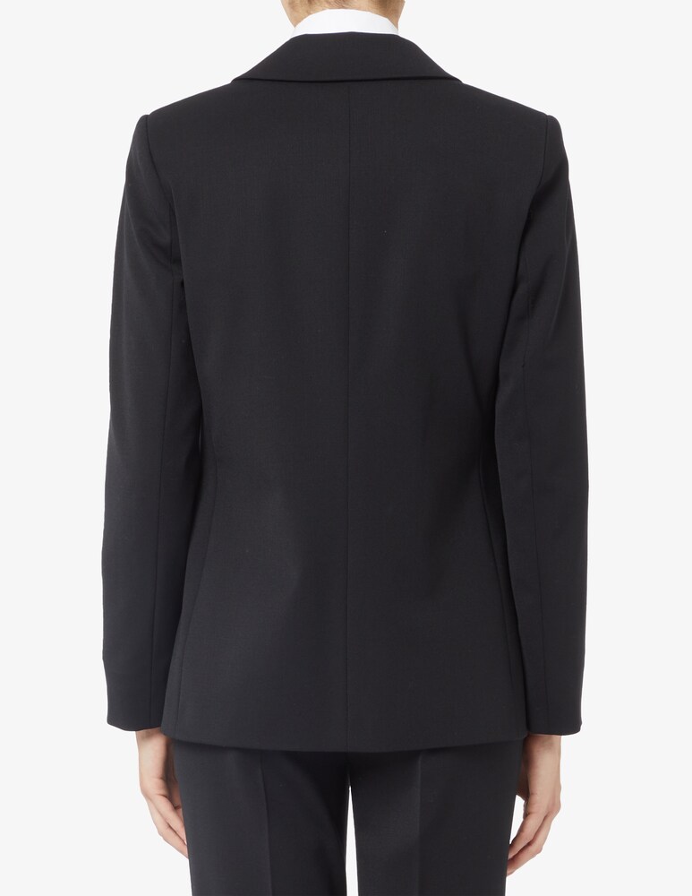 24.7 Studio Giacca Doppiopetto Lungo In Misto Lana