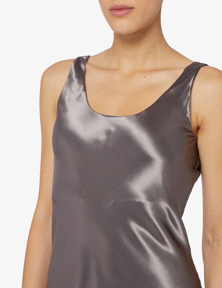 24.7 Studio Vestito Slip Lungo In Viscosa