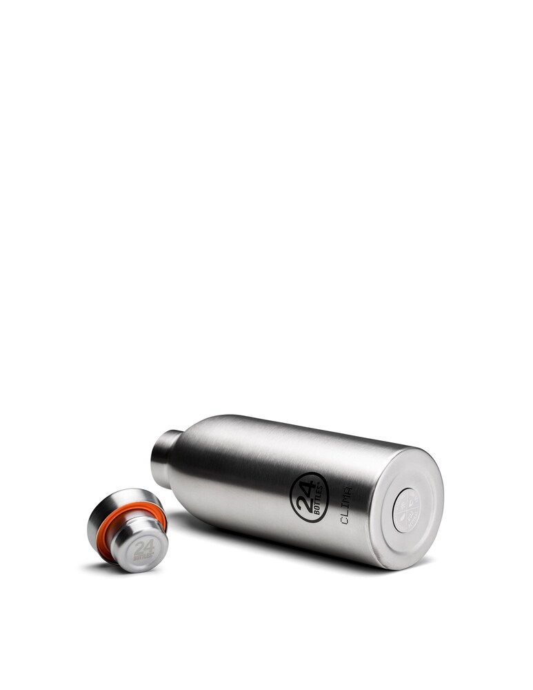 24Bottles Clima Bottle Steel - Argento
