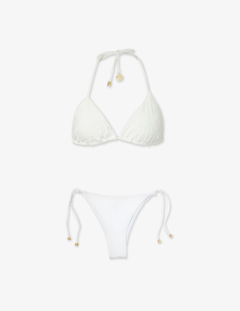 4giveness Bikini triangolo e slip Sangallo