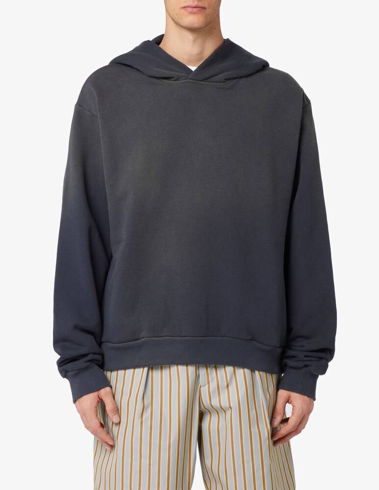Acne Studios Felpa con cappuccio big logo back