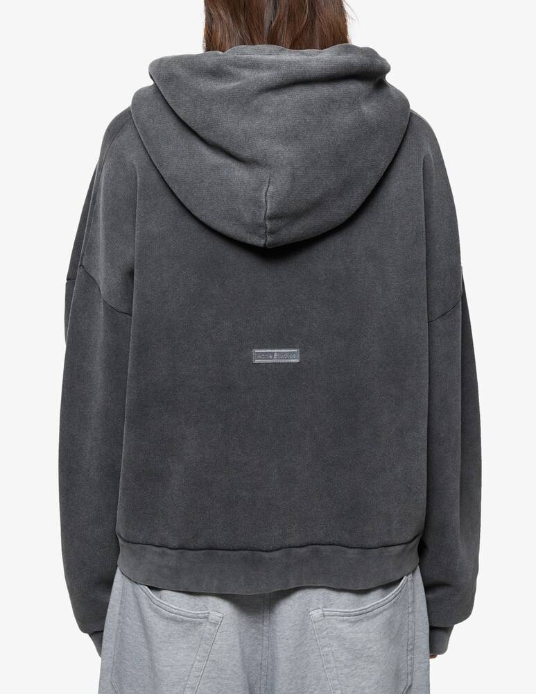 Acne Studios Felpa Con Cappuccioe Boxy Logo Retro