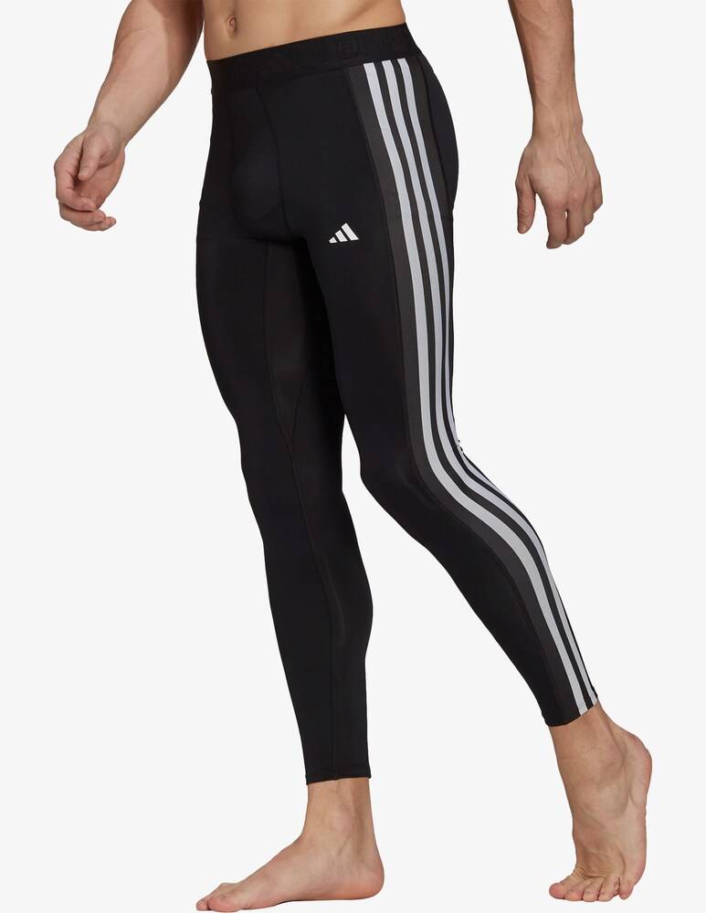 Adidas Performance Leggings 3 righe tech fit - Nero