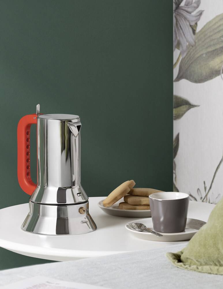 Alessi 100 Values Collection Caffettiera 3 Tazze - Arancione