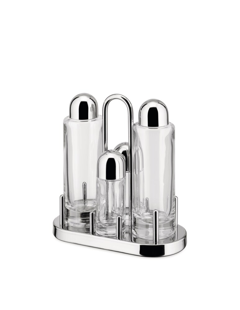 Alessi 5070 Set Olio Aceto Sale E Pepe - Argento