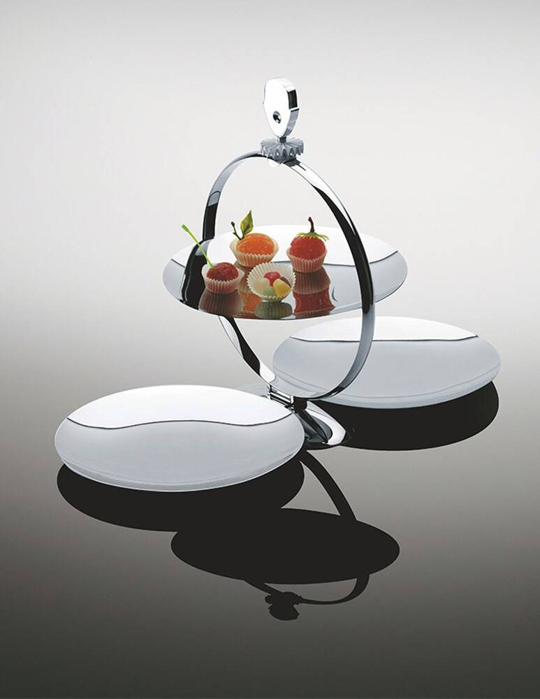 Alessi Alzata Pieghevole Fatman Con Decoro - Multicolor