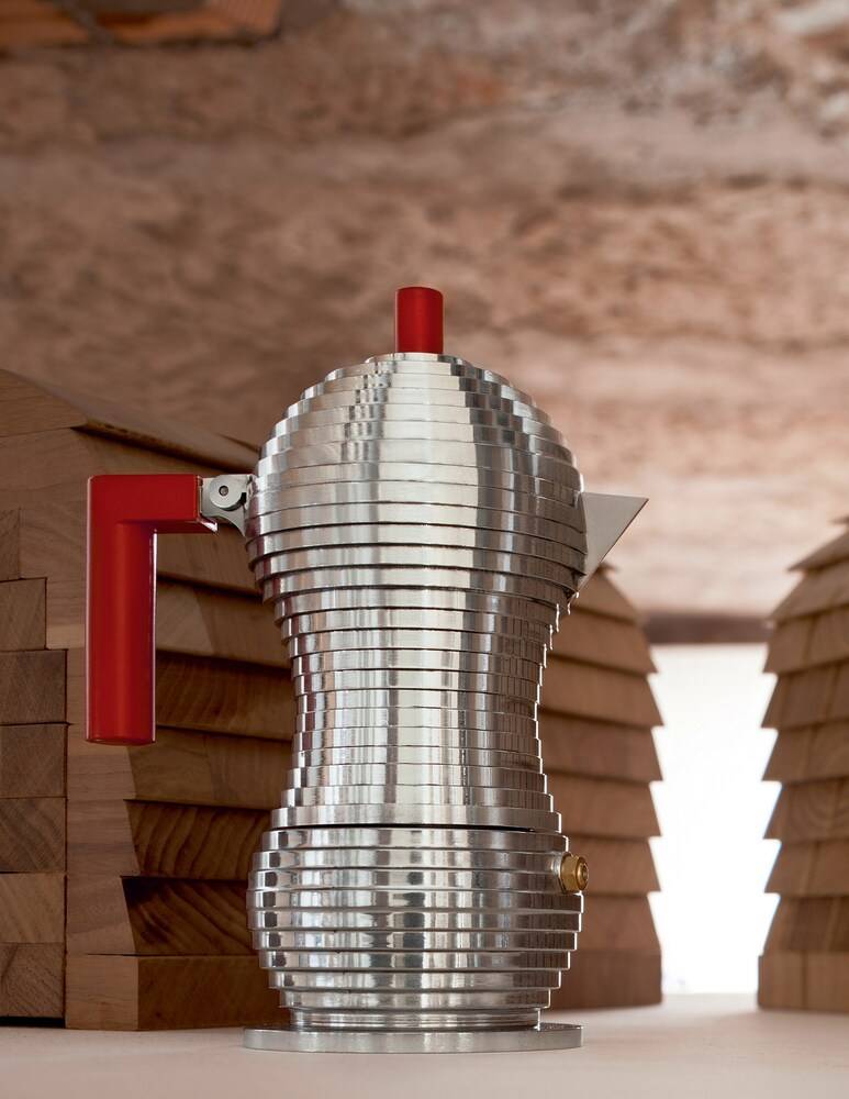 Alessi Caffettiera Pulcina Anche Per Cottura Ad Induzione - 6 Tazze