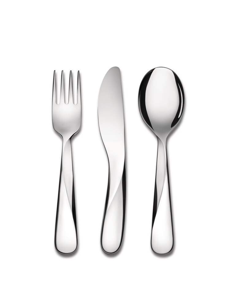 Alessi Giro Kids Set Posate Bambino 3 pz - Argento