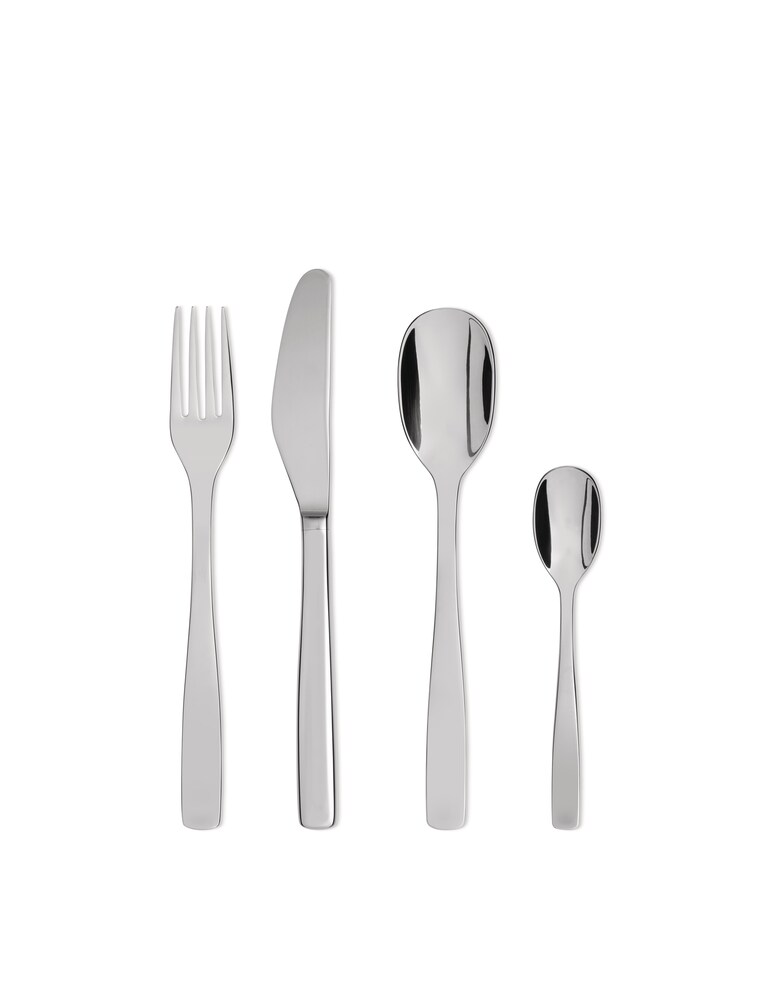 Alessi Knifeforkspoon Set Posate 24 Pezzi - Argento