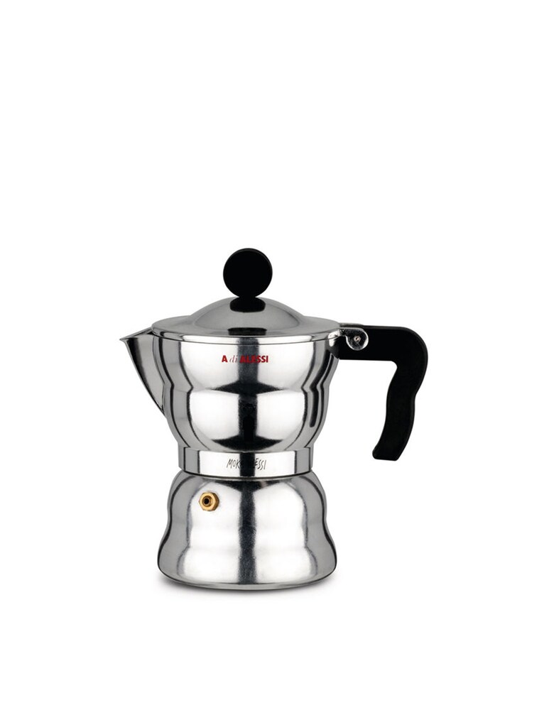 Alessi Moka Alessandro Mendini caffettiera 3 tzze - Argento